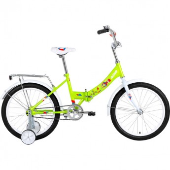 Велосипед ALTAIR CITY KIDS 20 COMPACT 20", рама 13", ярко-зеленый, 2022