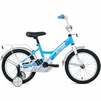 Велосипед ALTAIR KIDS 16", бирюзовый/белый, 2021