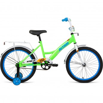 Велосипед ALTAIR KIDS 20", рама 13", ярко-зеленый/синий, 2021