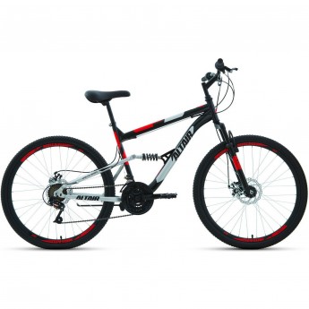 Велосипед ALTAIR MTB FS 26 2.0 D 18 Черный / Красный 2020