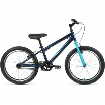 Велосипед ALTAIR MTB HT 20 1.0 20", рама 10.5", темно-синий/бирюзовый, 2022