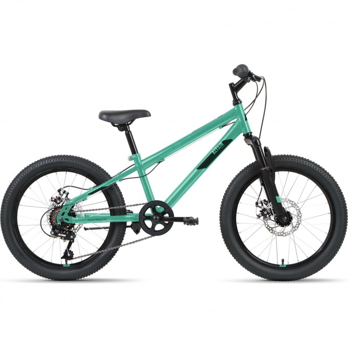 Велосипед ALTAIR MTB HT 20 2.0 D 20", рама 10.5", мятный/черный, 2022 IBK22AL20082