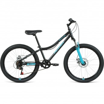 Велосипед ALTAIR MTB HT 24 2.0 D 12 Черный / Бирюзовый 2021