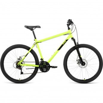 Велосипед ALTAIR MTB HT 26 2.0 D 26", рама 19", ярко-зеленый/черный, 2022