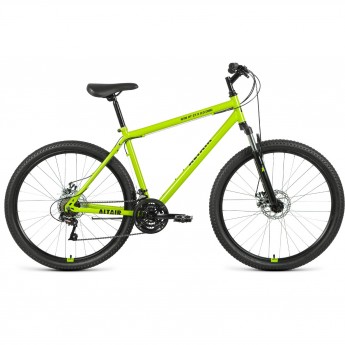 Велосипед ALTAIR MTB HT 27,5 2.0 disc 27,5", рама 17", зеленый/черный, 2021